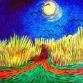 John-Baroque  - Crows in a Field (After VanGogh) - Drawings
