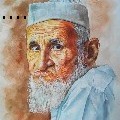 Uday Arts .... - old man - Water Color