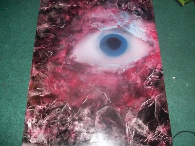 Dragon Eye spray paint art